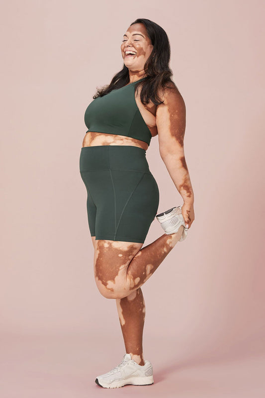 shop topanga bra moss by girlfriend collective at thegreenlabels