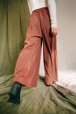 shop palazzo trouser rust by Cossac at thegreenlabels
