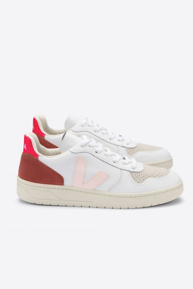 shop  V-10 sneaker white petale rose fluo at thegreenlabels