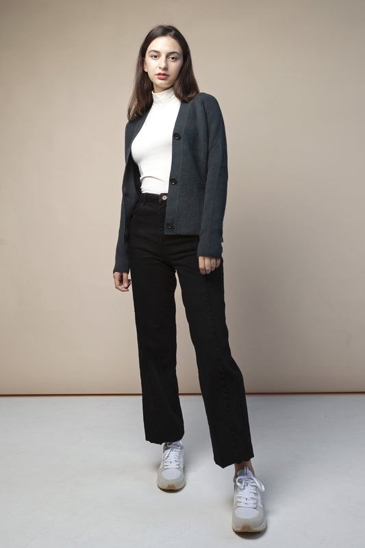 shop aarien cardigan deep lake by armedangels at thegreenlabels