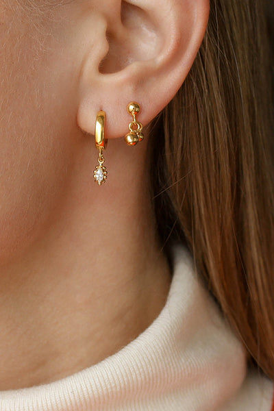 Accessories - Nori Earring Hoop Gold <br> By Neinties