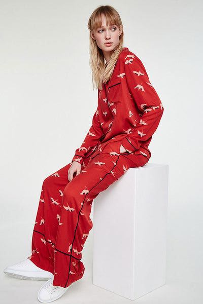 Shop aletta shirt cranes in the sky by Armedangels on thegreenlabels.com