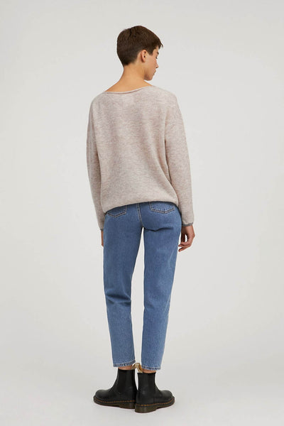 shop anaa sweater light caramel by armedangels at thegreenlabels