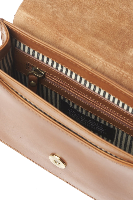 audrey mini <br> cognac classic leather by O My Bag on Thegreenlabels