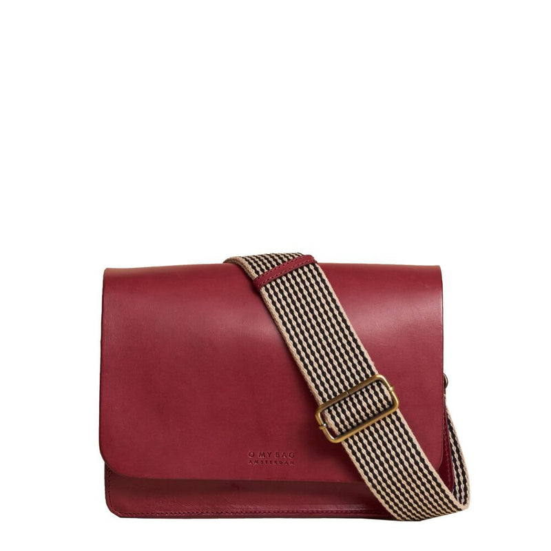 audrey ruby classic leather by O My Bag on thegreenlabels
