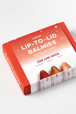 shop lip-to-lid balmie set christmas edition by axiology at thegreenlabels