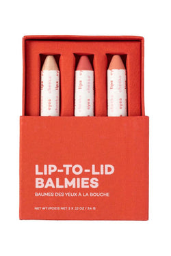 shop lip-to-lid balmie set by Axiology at thegreenlabels