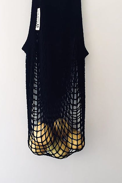 Bags - Organic Cotton Net Bag Black <br> By Turtle Bags