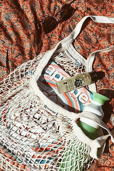 Bags - Organic Cotton Net Bag White <br> By Turtle Bags