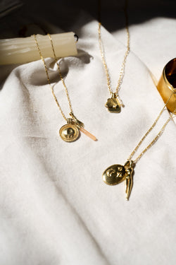 shop belladonna pendant gold by flawed at thegreenlabels
