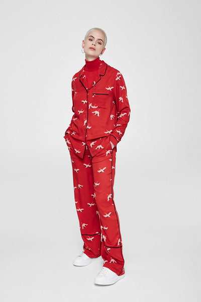 Shop bendi pants cranes in the sky by Armedangels on thegreenlabels.com