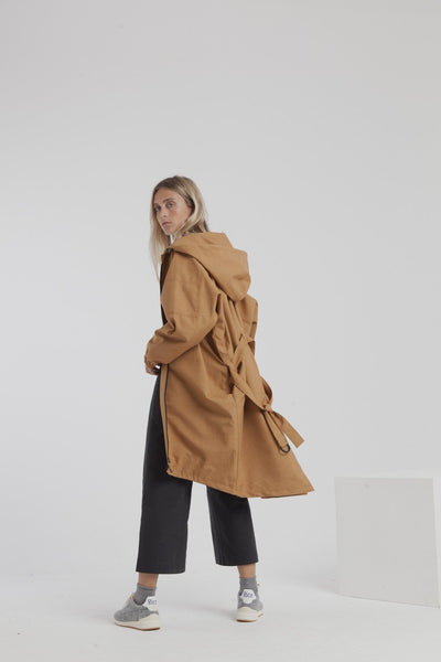 Wizzard Parka Brown Sugar by Thinking Mu on thegreenlabels