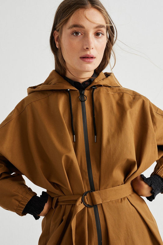 Wizzard Parka caramel by Thinking Mu on thegreenlabels