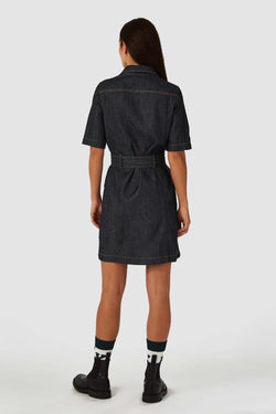 shop chieko dress dry gleen by kings of indigo at thegreenlabels