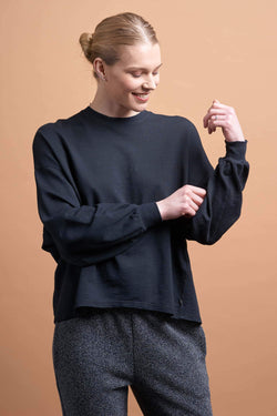 cross back straps sweater black by Friday's Project on thegreenlabels.com