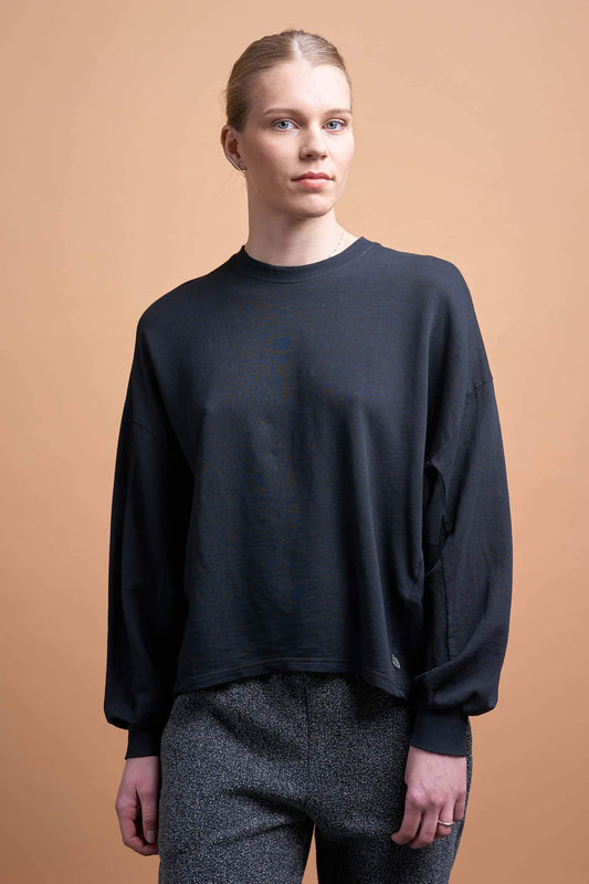 cross back straps sweater black by Friday's Project on thegreenlabels.com