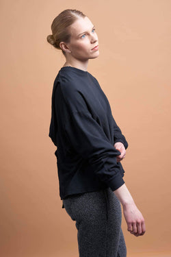 cross back straps sweater black by Friday's Project on thegreenlabels.com