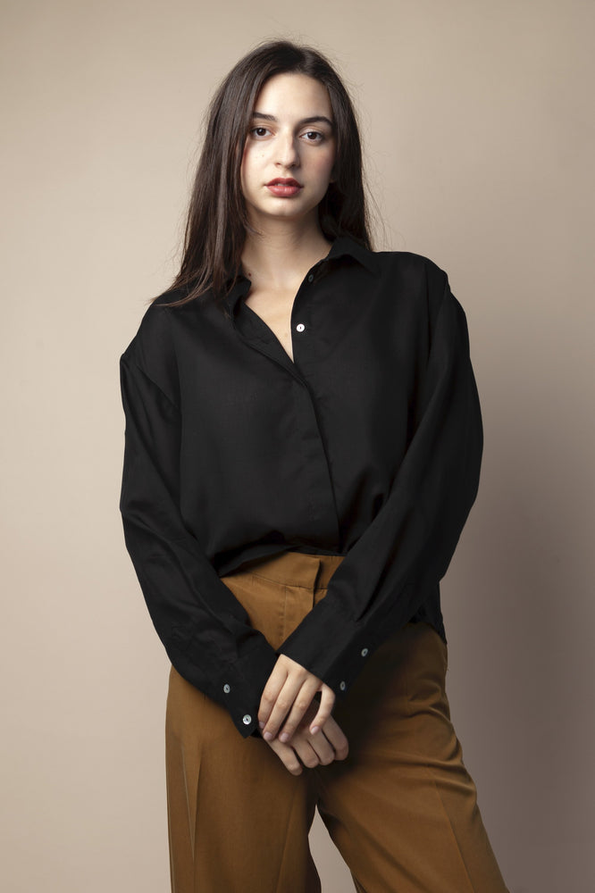 shop damla shirt black by signe at thegreenlabels