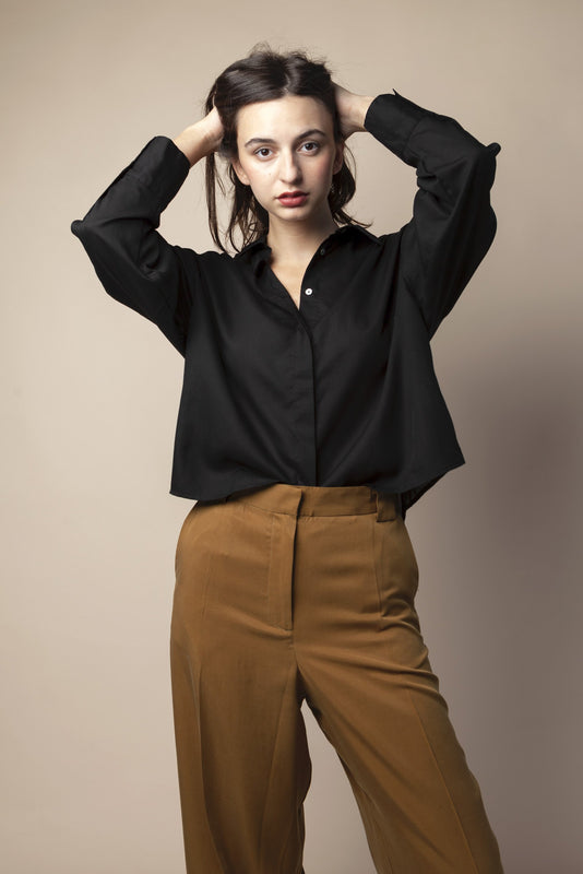 shop damla shirt black by signe at thegreenlabels
