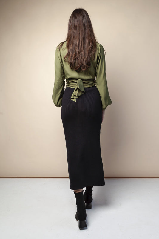 shop damla skit skirt black by By Signe at thegreenlabels