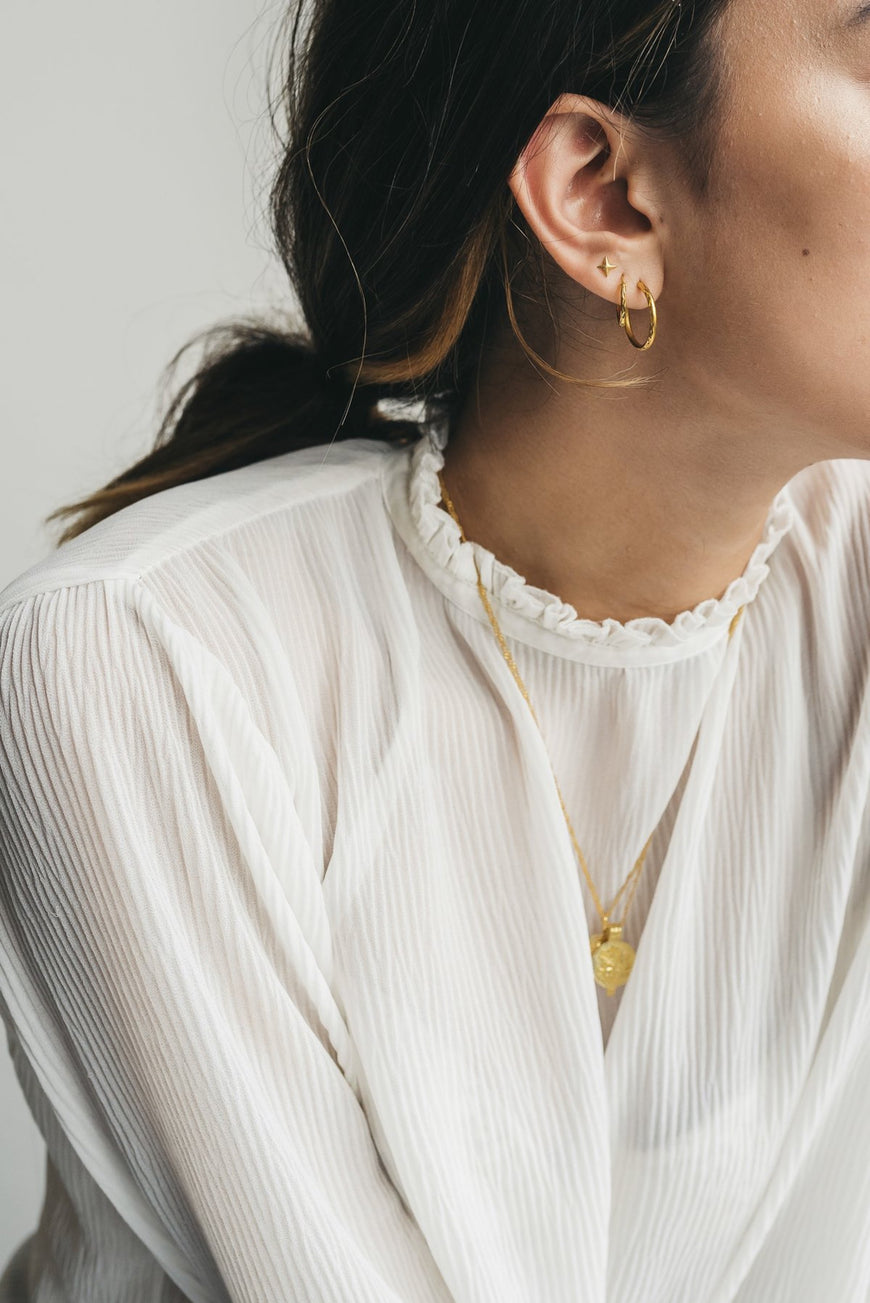 shop diamond cut hoop medium by flawed at thegreenlabels