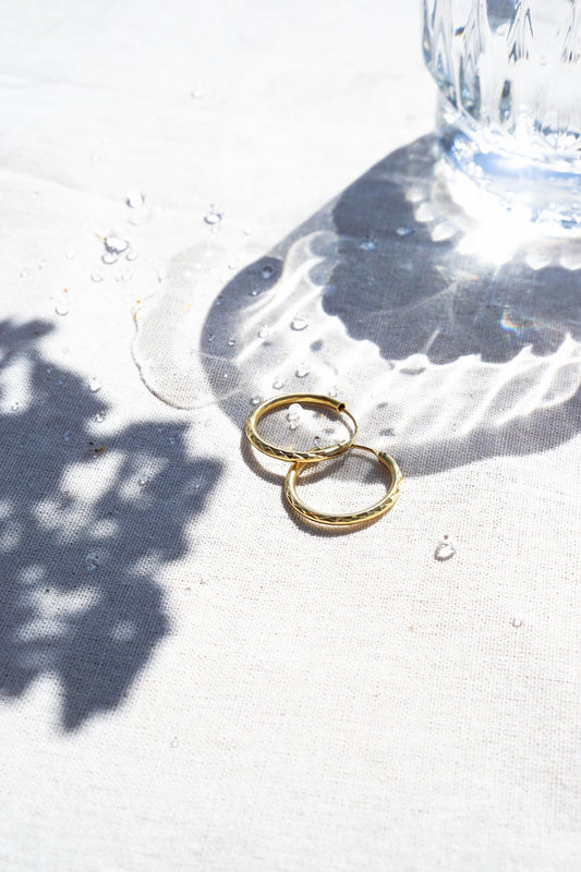 shop diamond cut hoop medium by flawed at thegreenlabels