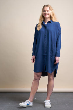 Dresses - Juliana Dress Blue Tencel  By Kings Of Indigo