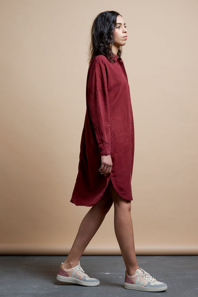 Dresses - Juliana Dress Burgundy <br> By Kings Of Indigo