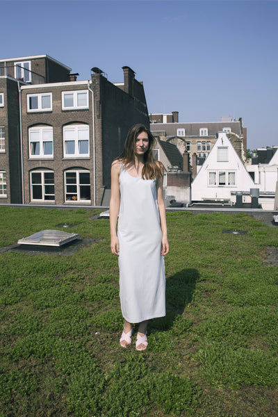 Dresses - Open Back Long Dress Blue <br> By Signe