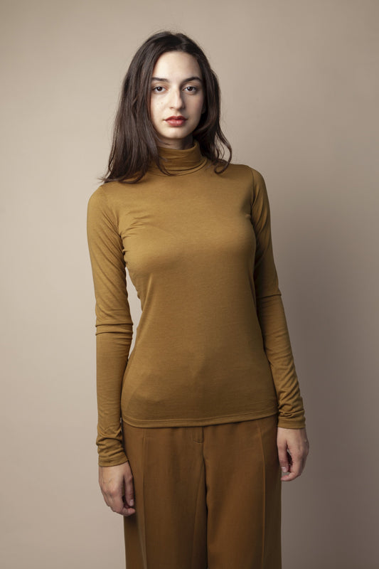 eden long sleeve top golden olive by Frisur