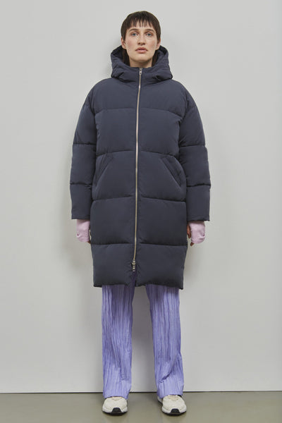 shop elphin down coat dark navy by Embassy of Bricks and Logs at thegreenlabels