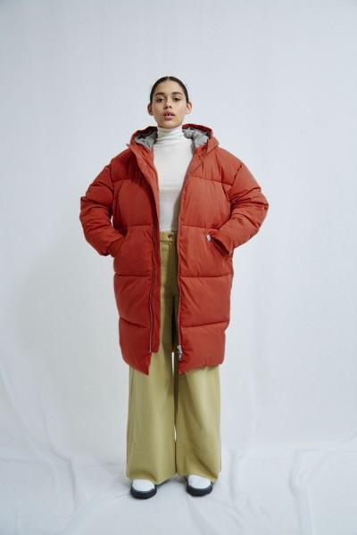 elfin down coat dark rust by Embassy of Bricks and Logs on thgreenlabels