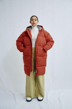 elfin down coat dark rust by Embassy of Bricks and Logs on thgreenlabels