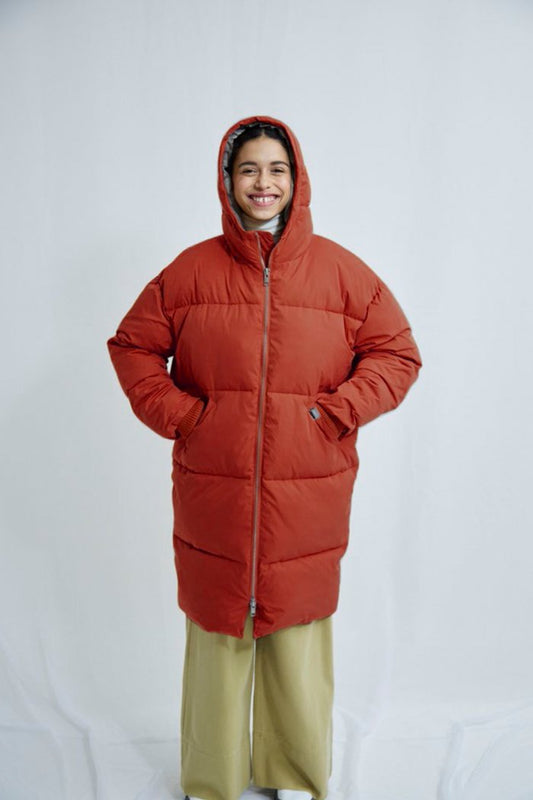 elfin down coat dark rust by Embassy of Bricks and Logs on thgreenlabels