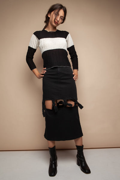 emine skirt black by Signe on thegreenlabels.com
