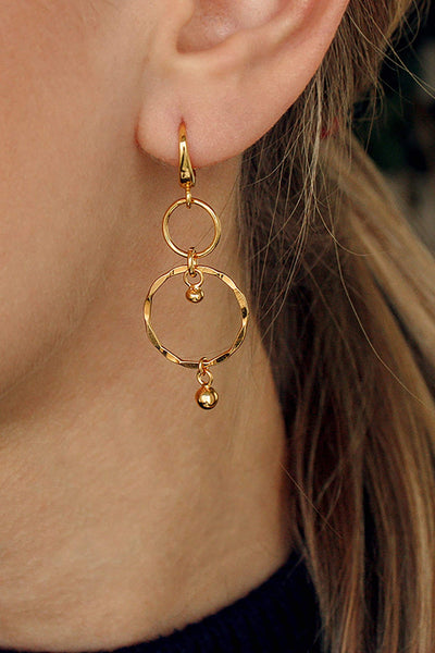 galactic statement earring gold by Neinties on thegreenlabels.com