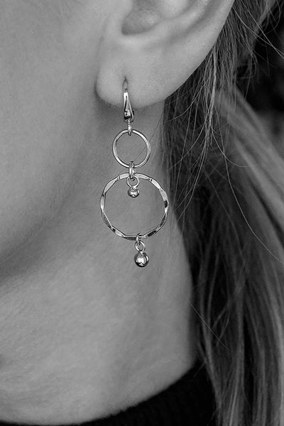 galactic statement earring sterling silver by Neinties on thegreenlabels.com