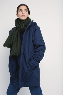 woven scarf army green by Alpaca Loca on thegreenlabels.com