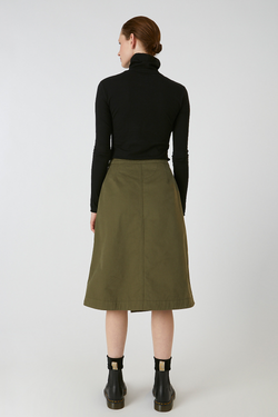 villaa skirt moss green <br> by ARMEDANGELS