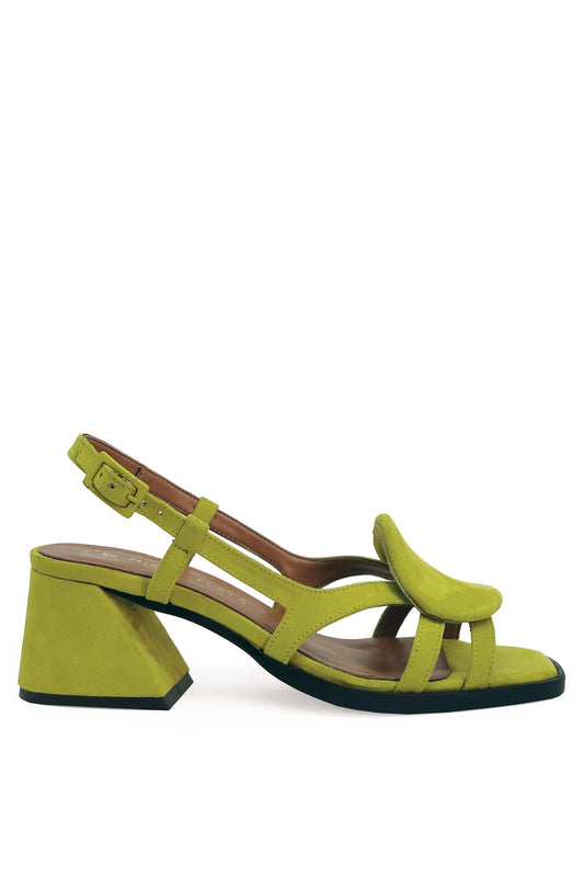 hiedra green suede by Mireia Playa on thegreenlabels.com
