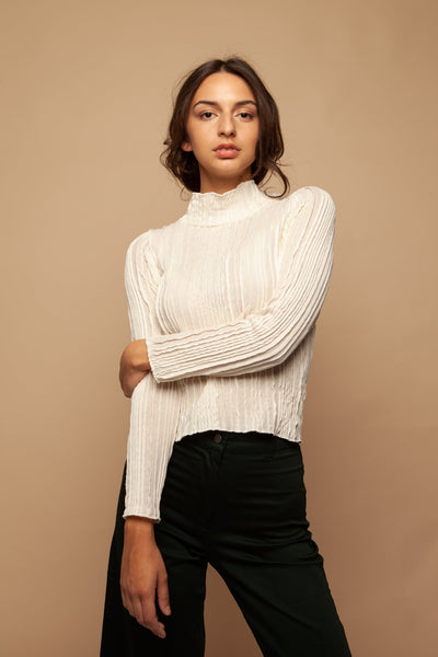 ayla highneck cream by signe on thegreenlabels.com