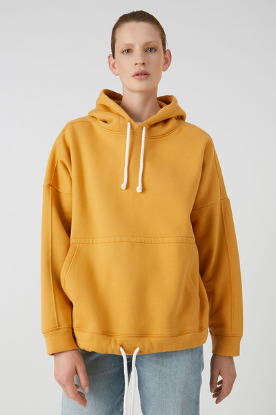 maarit sweathoodie <br> caramel butter <br> by ARMEDANGELS