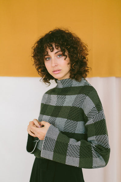 jacquard knit jumper by Cossac on thegreenlabels