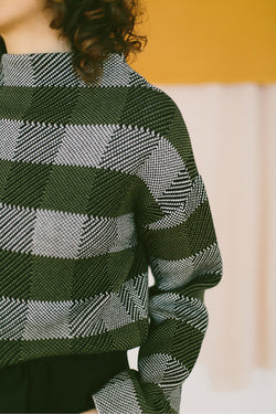 jacquard knit jumper by Cossac on thegreenlabels