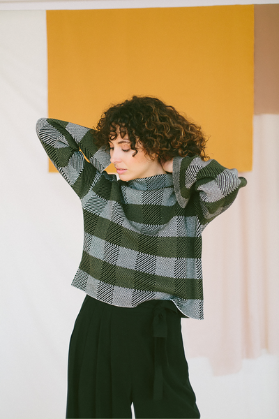 jacquard knit jumper by Cossac on thegreenlabels