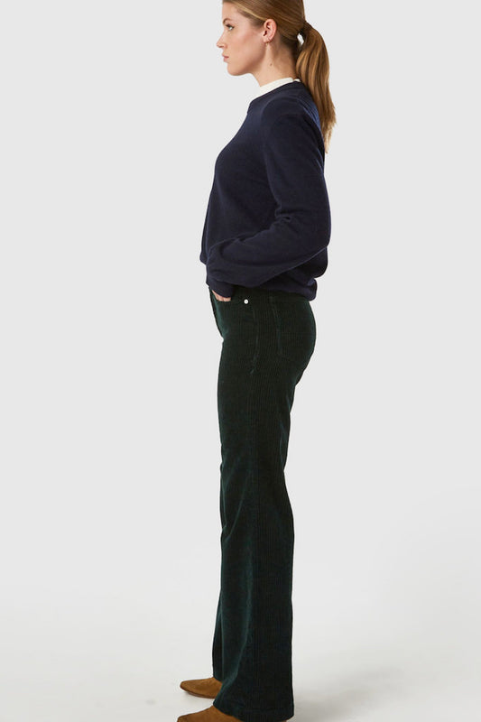 shop jane corduroy pants dark green by kings of indigo at thegreenlabels
