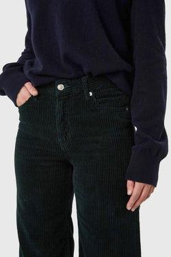 shop jane corduroy pants dark green by kings of indigo at thegreenlabels