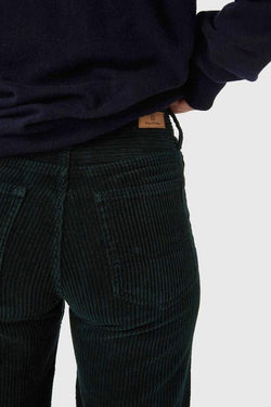 shop jane corduroy pants dark green by kings of indigo at thegreenlabels