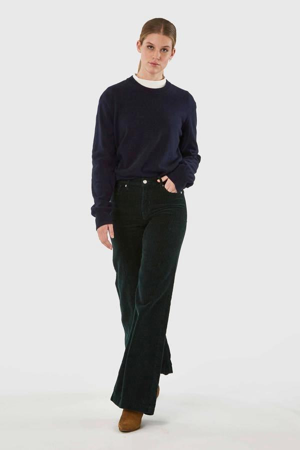 shop jane corduroy pants dark green by kings of indigo at thegreenlabels