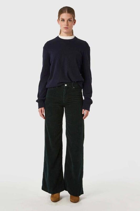 shop jane corduroy pants dark green by kings of indigo at thegreenlabels